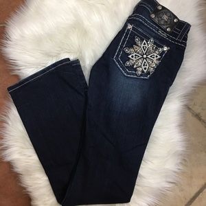 Dark wash miss me jeans
